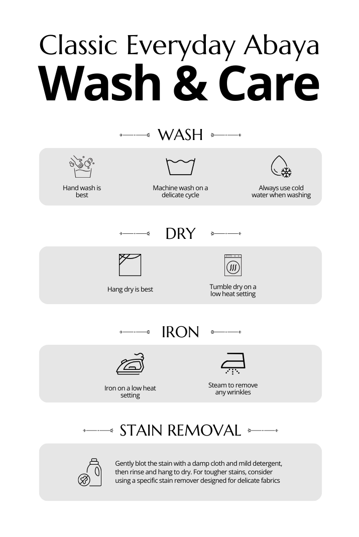 Classic Everyday Abaya - MAROON (FREE HIJAB)