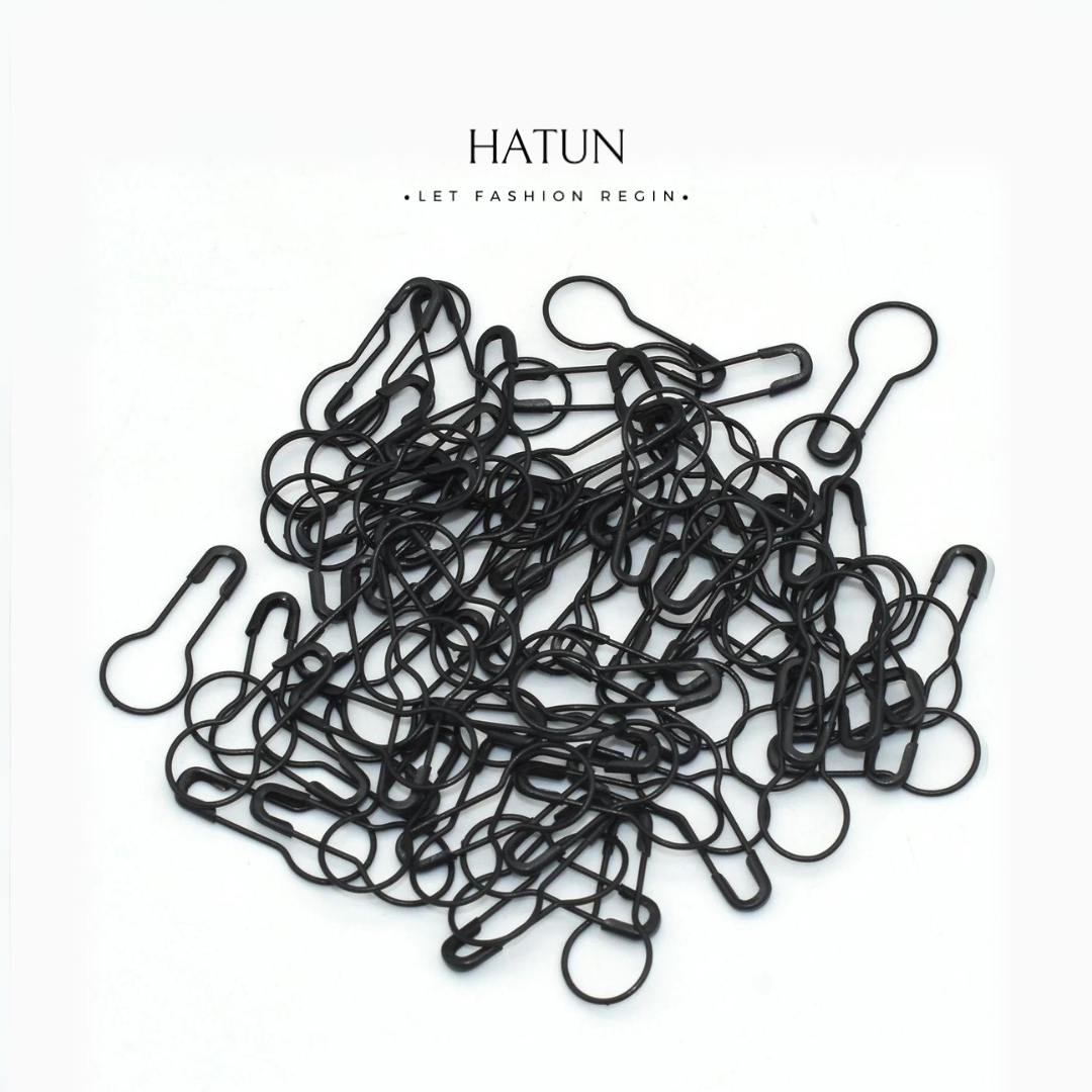 Hijab Pear Pins - Black - HATUN