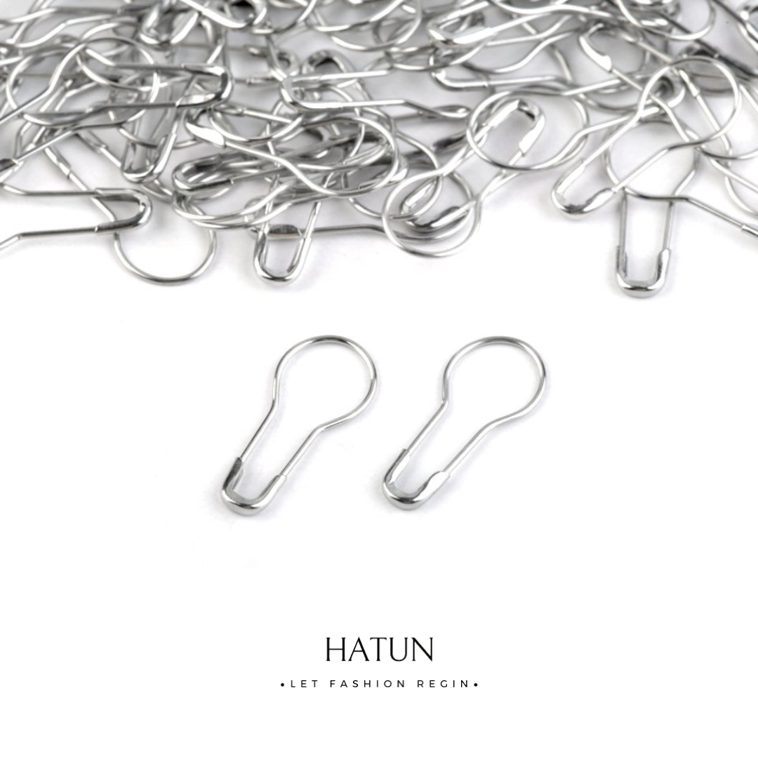 Hijab Pear Pins - Silver - HATUN