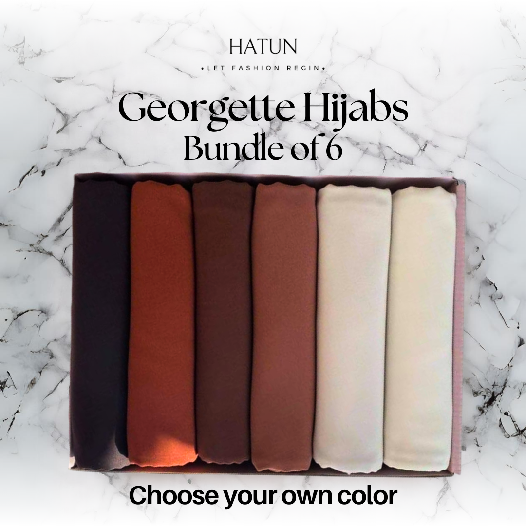 Georgette Hijab Bundle Of 6