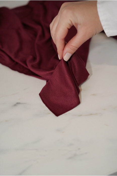Premium Jersey Hijab - Maroon - HATUN