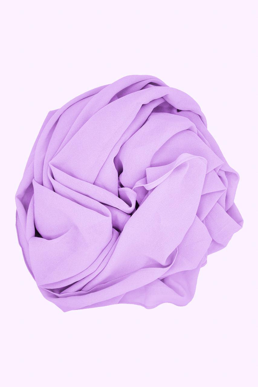 Premium Georgette Hijab - lilac - HATUN