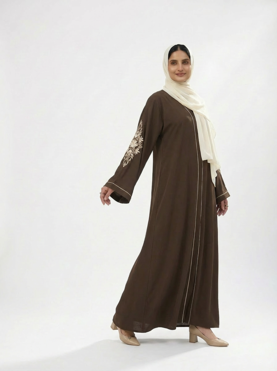 Olive Grace Abaya (FREE HIJAB)