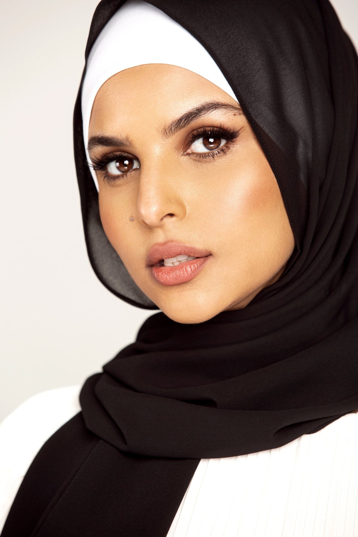 Premium Georgette Hijab  - Black
