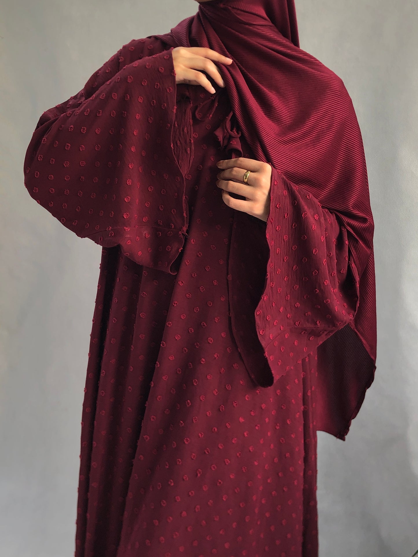 Luna Modest Maxi (Maroon)