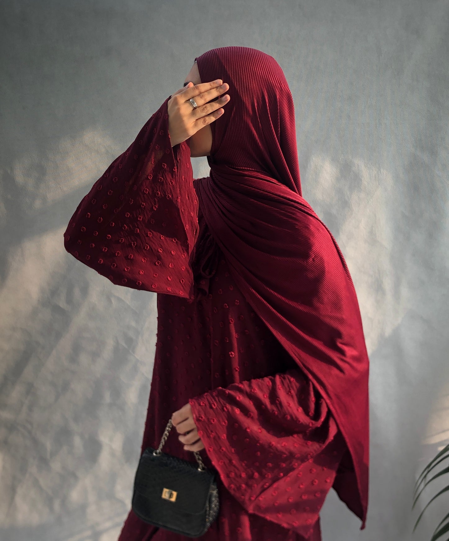 Luna Modest Maxi (Maroon)