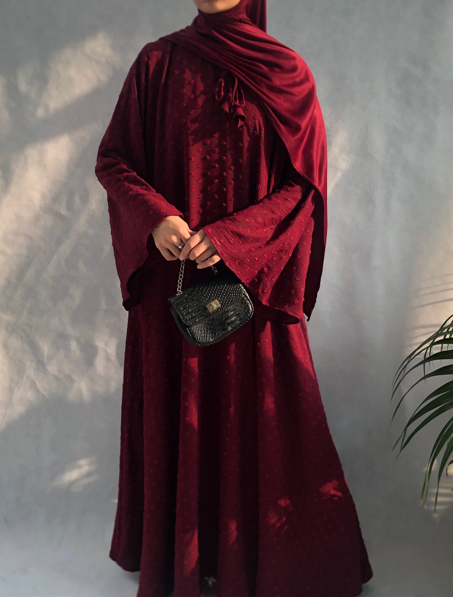 Luna Modest Maxi (Maroon)