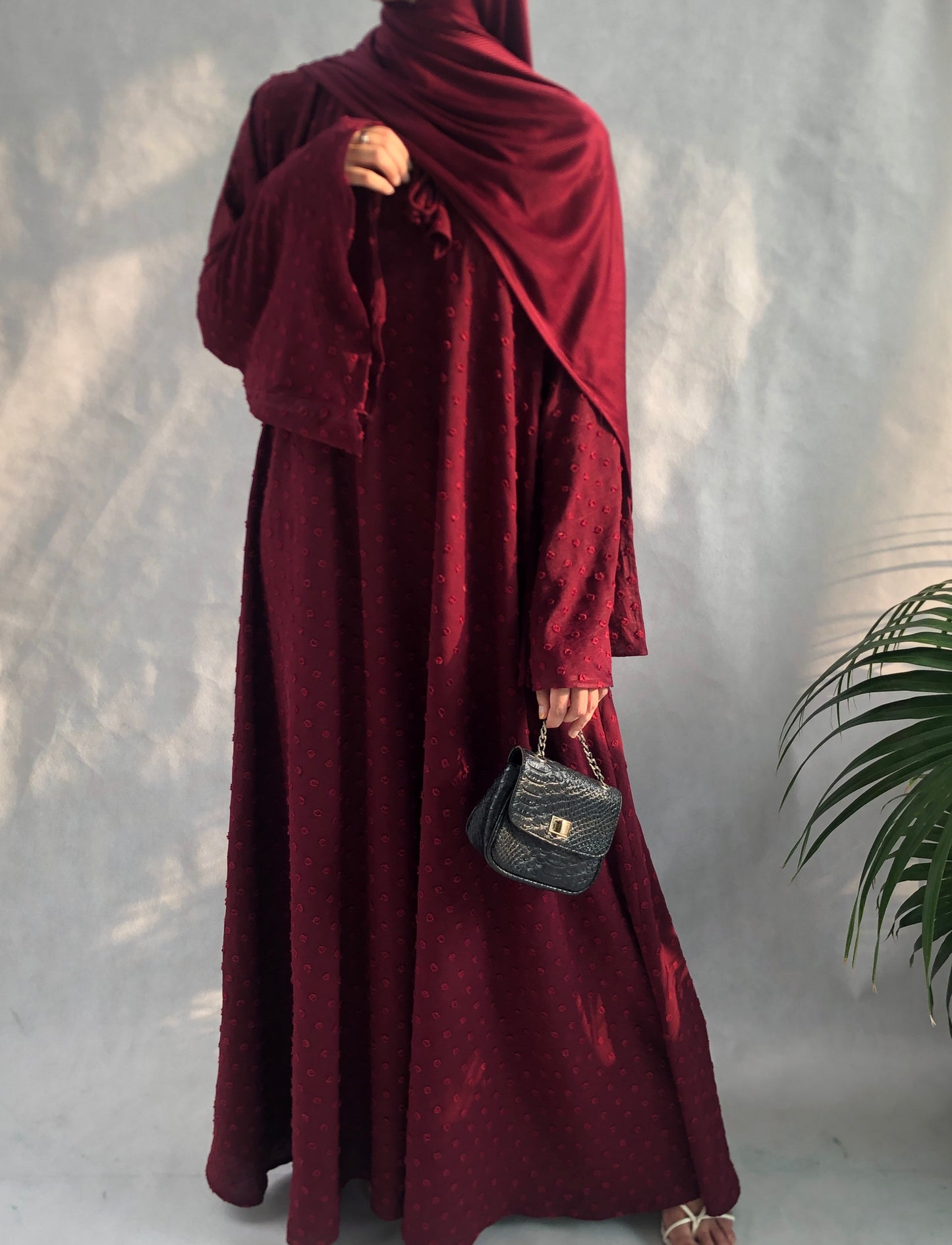 Luna Modest Maxi (Maroon)