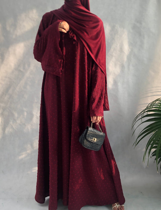 Luna Modest Maxi (Maroon)