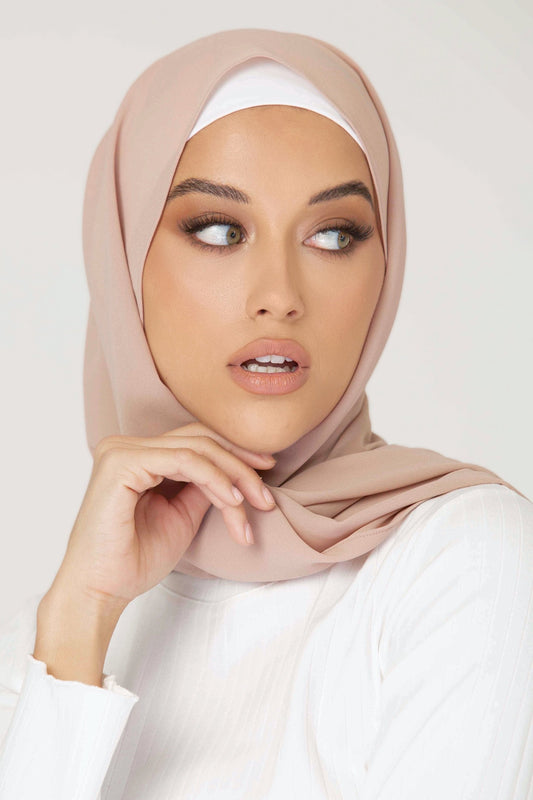 Premium Georgette Hijab - Cotton candy
