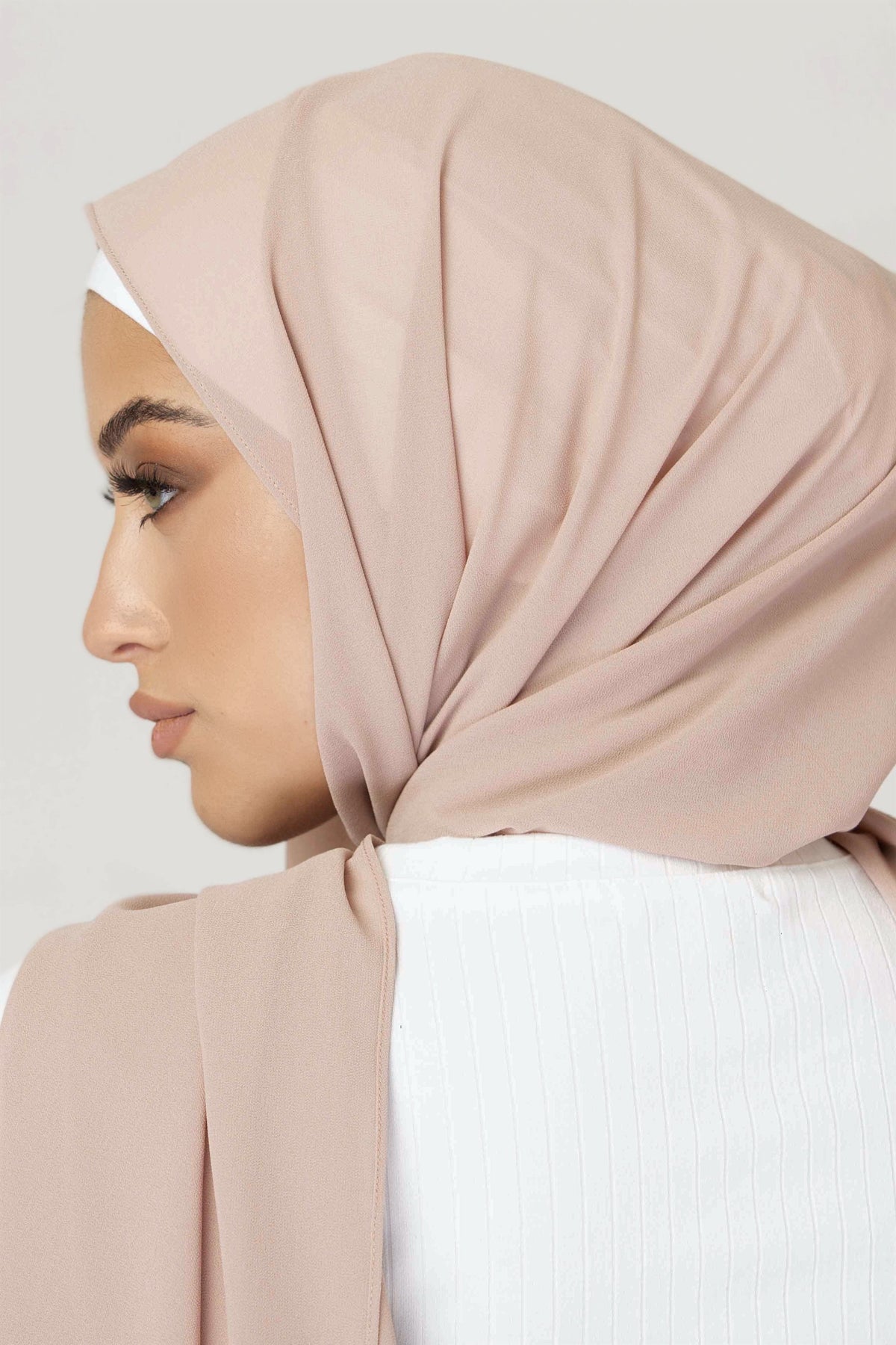 Premium Georgette Hijab - Cotton candy