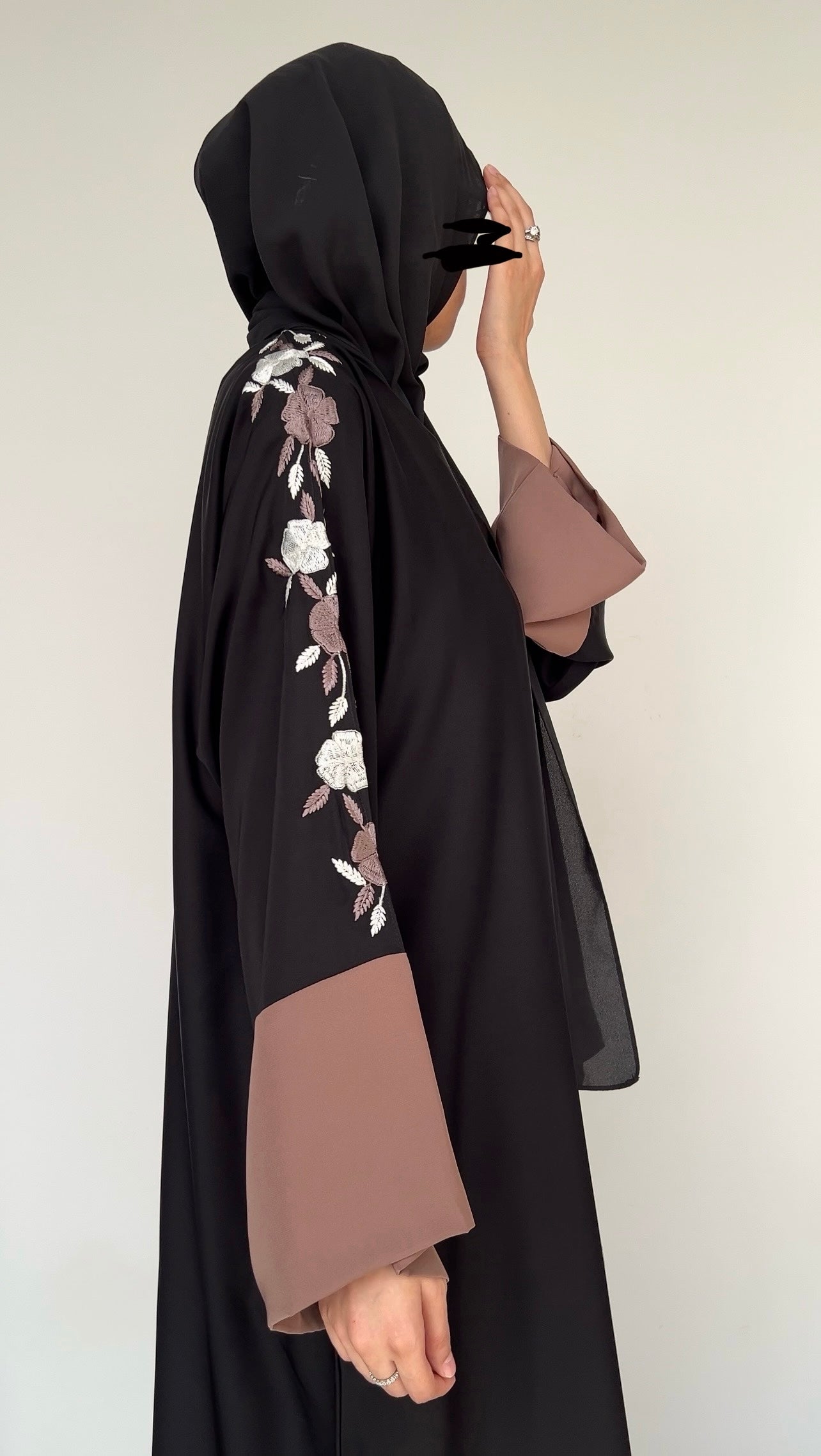 Embroidery Abaya : Akhirah (FREE HIJAB)