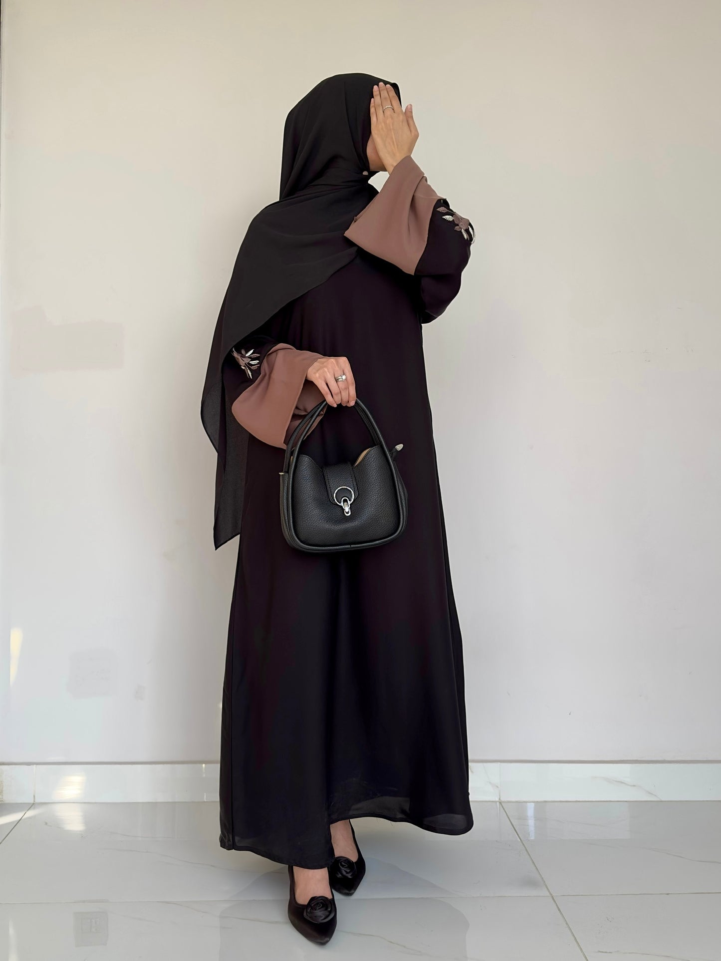 Embroidery Abaya : Akhirah (FREE HIJAB)