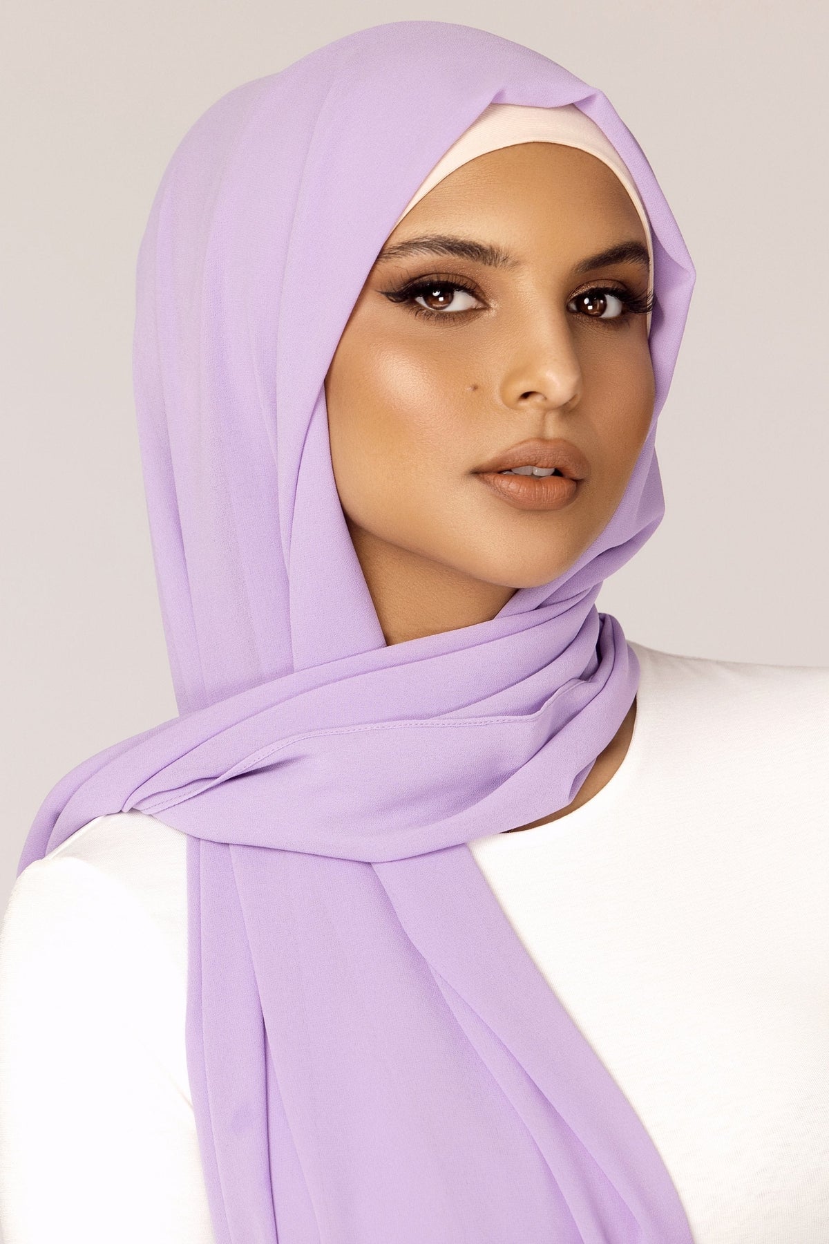 Premium Georgette Hijab - lilac