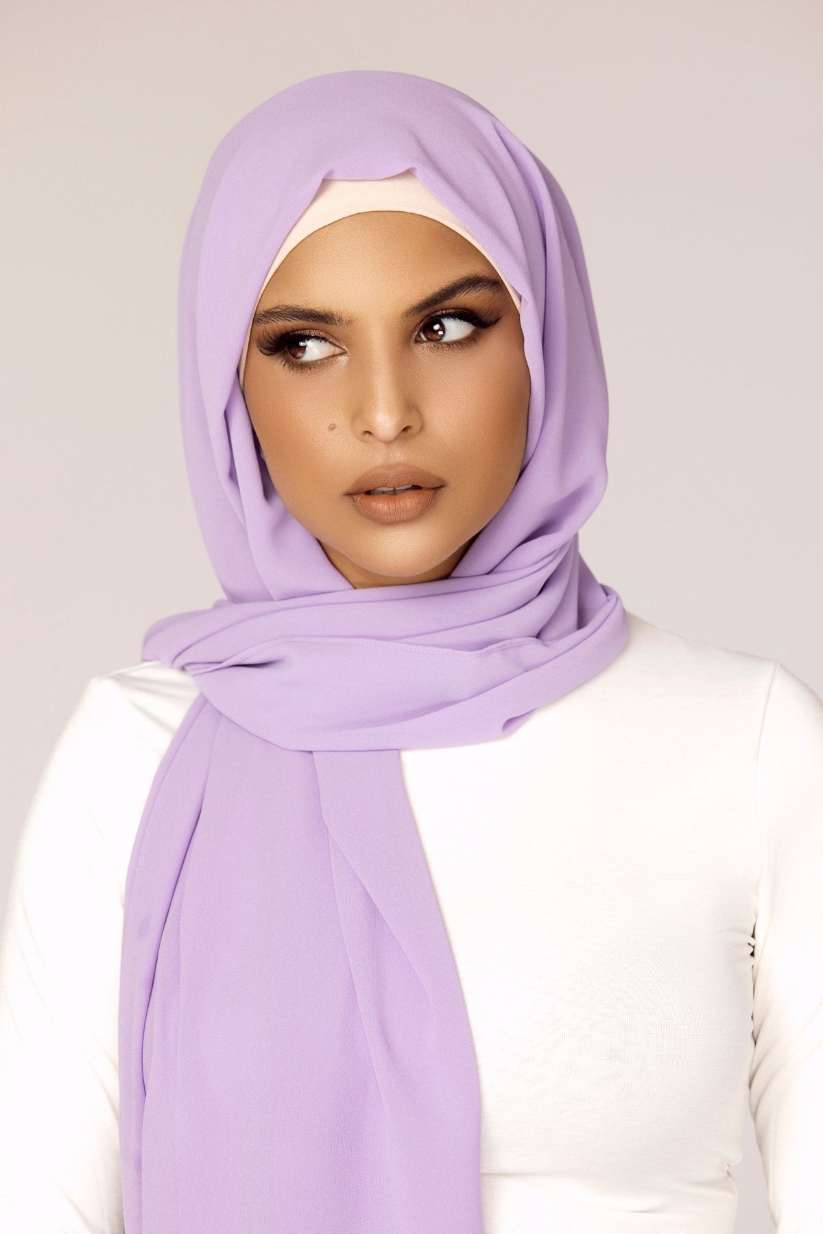 Premium Georgette Hijab - lilac