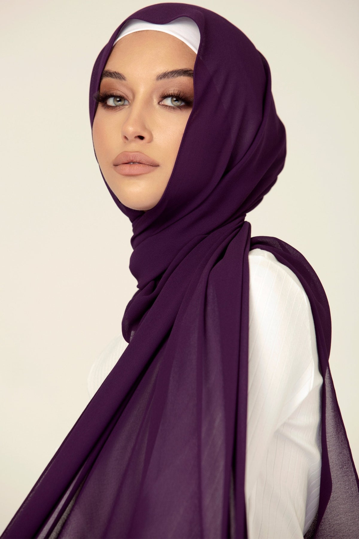 Premium Georgette Hijab - Smooth Mauve