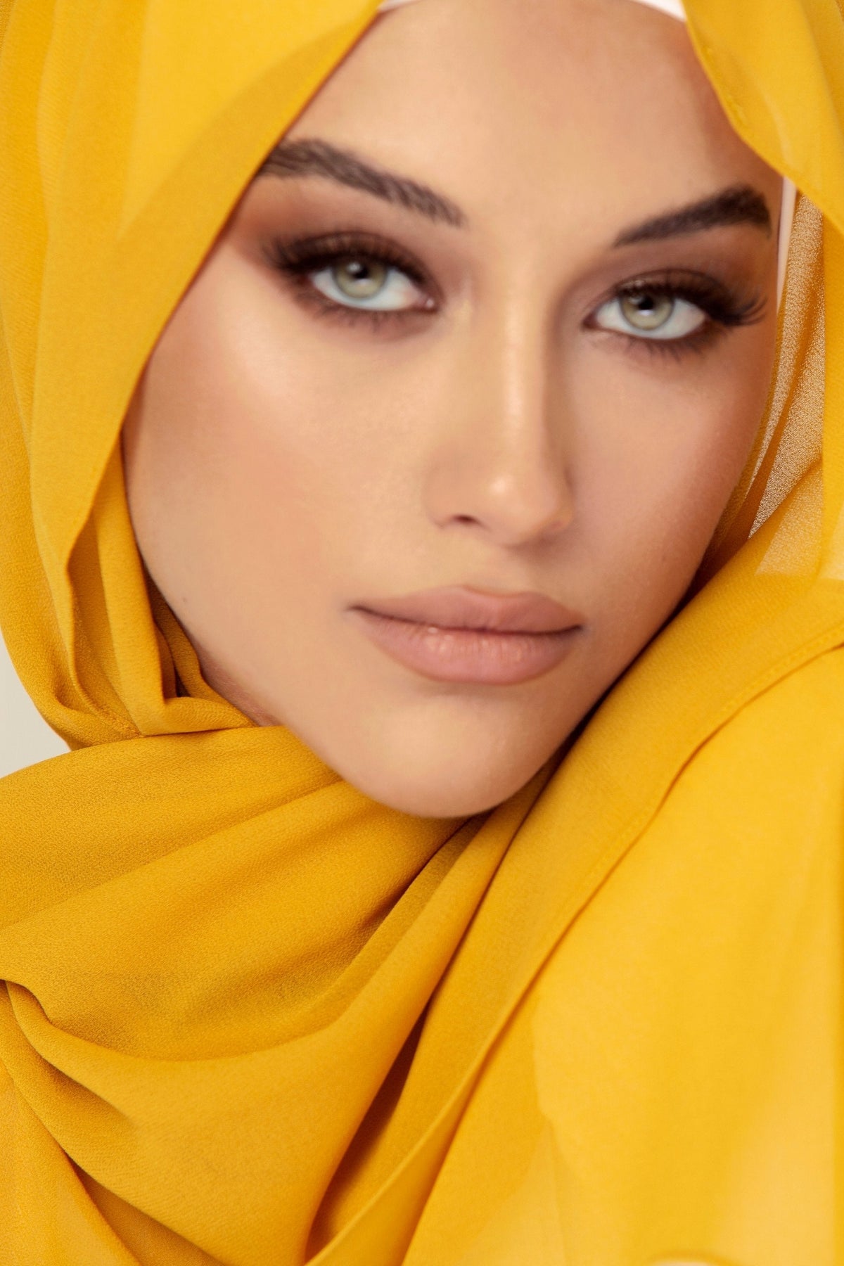 Premium Georgette Hijab - Sunflower
